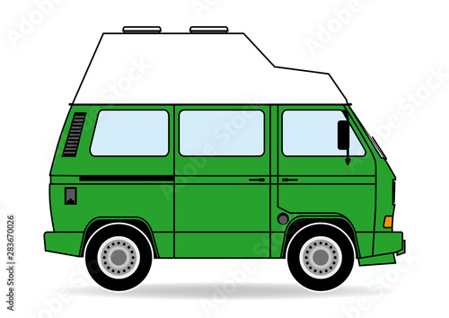 Alter deutscher Campingbus Alkoven