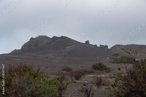 Obraz na płótnie Capelinhos volcano on western coast on Faial island, Azores, Portugal. Last volcano eruption was in 1957. w salonie