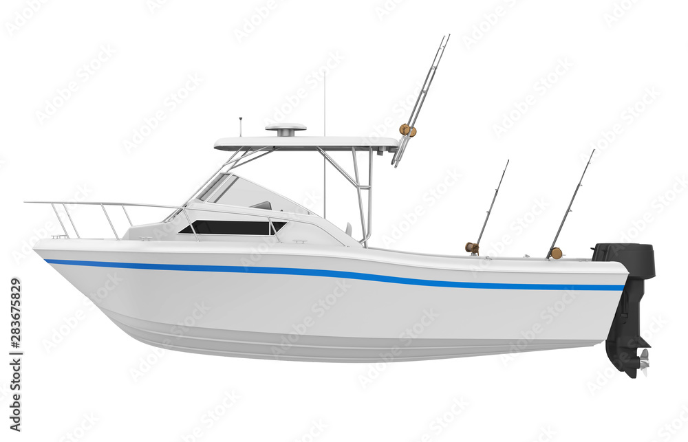 Fototapeta premium Fishing Boat Isolated