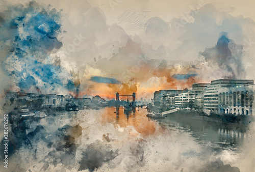 Digital watercolour paintin...