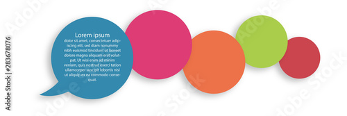 bunte Sprechblasen Banner Sammlung