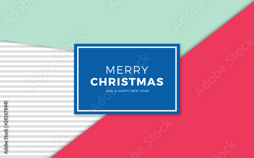 minimalistischer Weihnachtsgruß rot