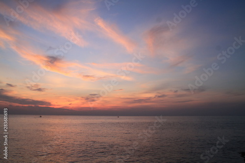 sunset over sea © pichit