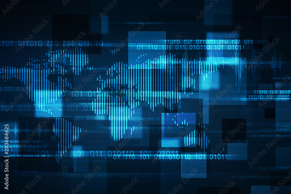 2d illustration world map abstract background 2d illustration world map abstract background