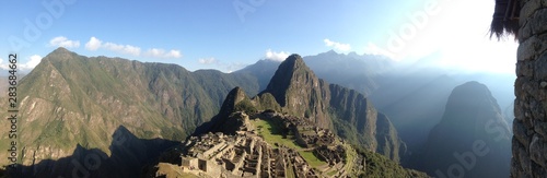 Фотография Machu Picchu Incan citadel in the Andes Mountains in Peru