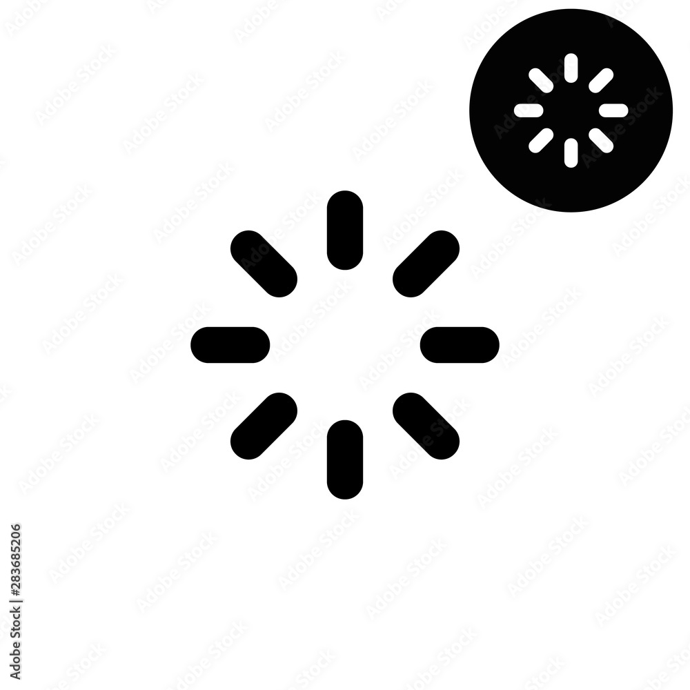 Loading - white vector icon Loading - white vector icon