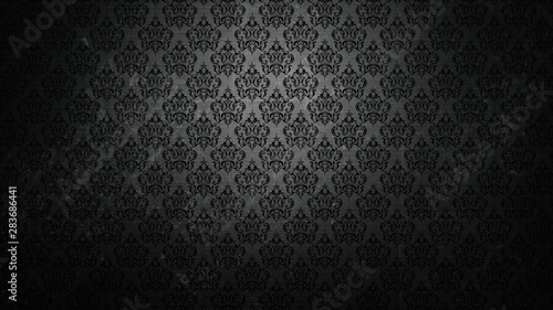 Dark wallpaper in a retro s...