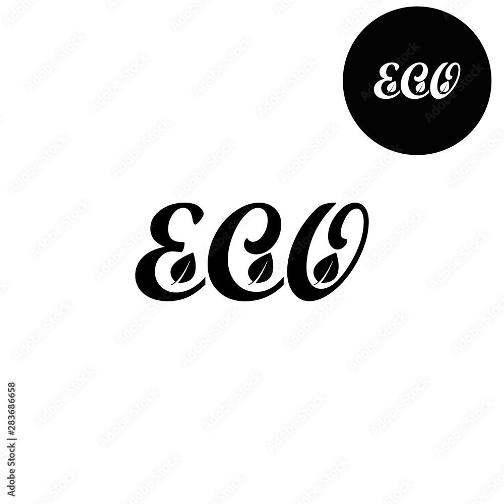 eco - white vector icon eco - white vector icon