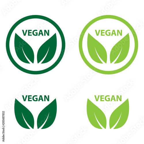 vegan icon bio ecology organic,logos label tag green leaf