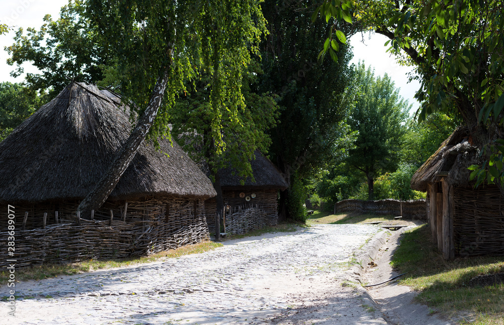Ukrainian small building. Ukraine building style Ukrainian small building. Ukraine building style