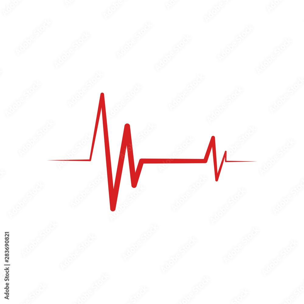Heartbeat Cardiogram Icon Vector Logo Template Heartbeat Cardiogram Icon Vector Logo Template