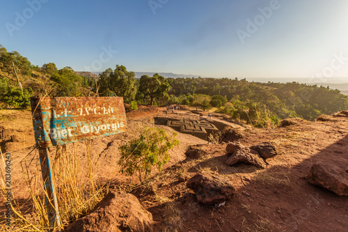 Church of St. George (Bete Giyorgis), Lalibela, Ethiopia photo