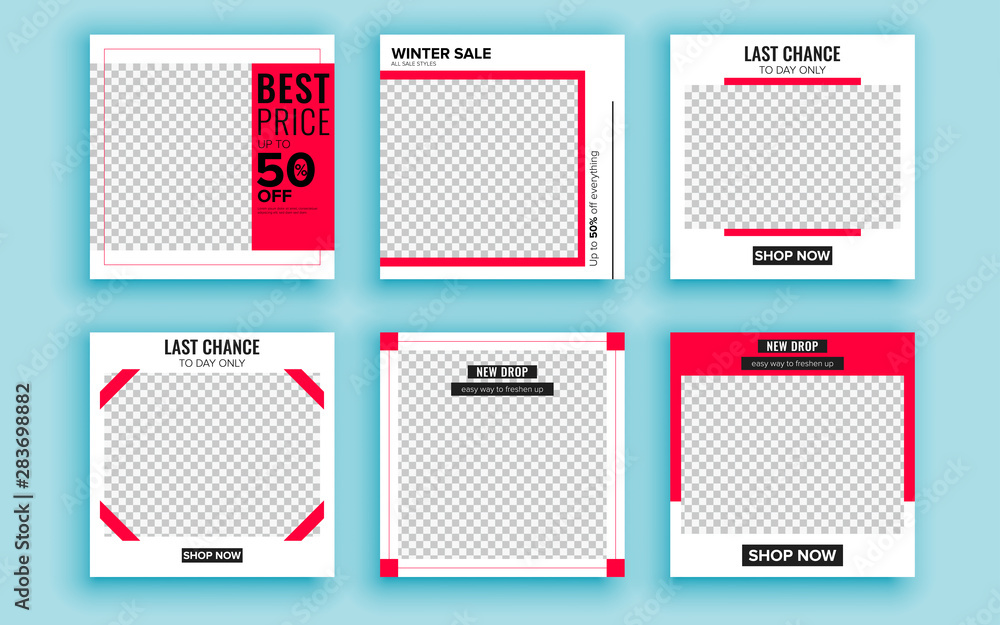 Set of sale banner template design. Vector illustration. Set of sale banner template design. Vector illustration.