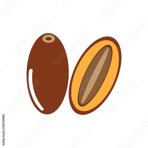 dates fruit logo vector