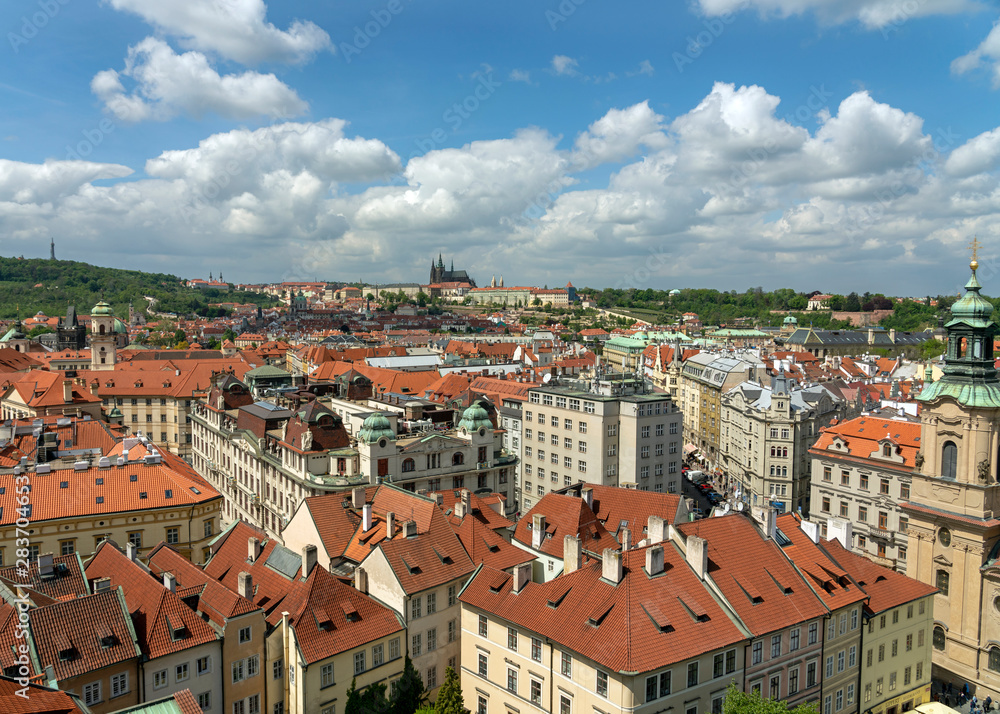 Elevated Scenes of Prague on a summer day Elevated Scenes of Prague on a summer day