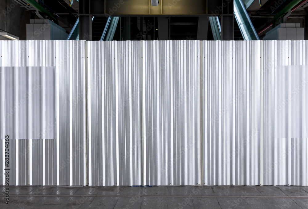 Metal plate sheet fence seamless surface of galvanized steel texture