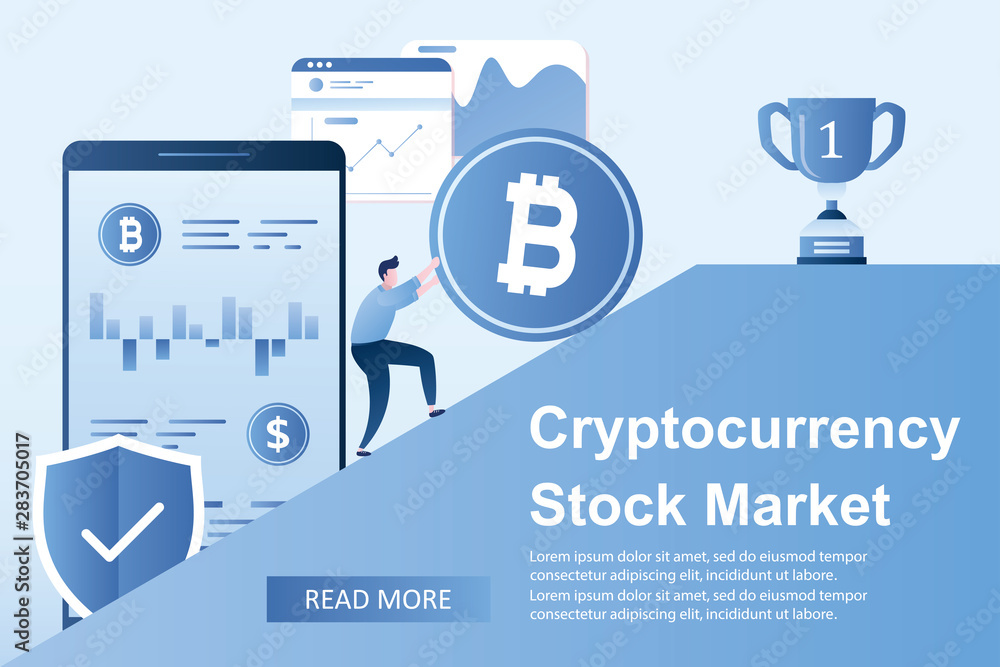 Businessman rolls a bitcoin coin,big smartphone with currency market application, Businessman rolls a bitcoin coin,big smartphone with currency market application,