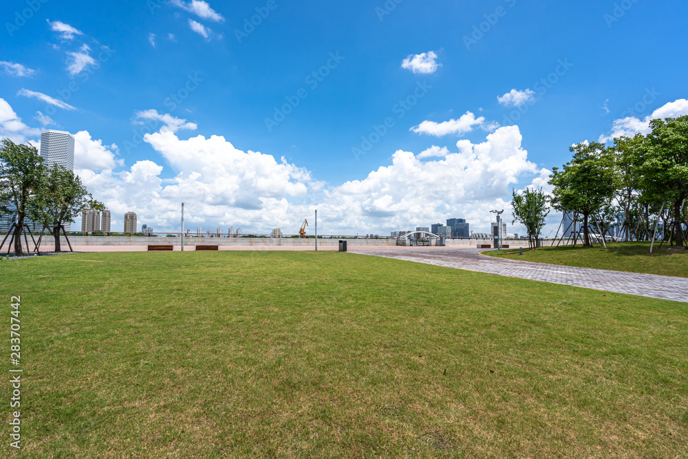 Fototapeta premium view of park