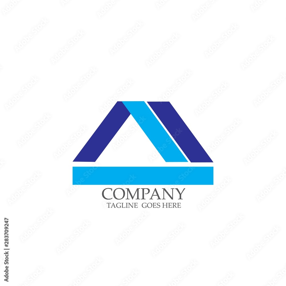 Fototapeta premium abstract triangle logo company