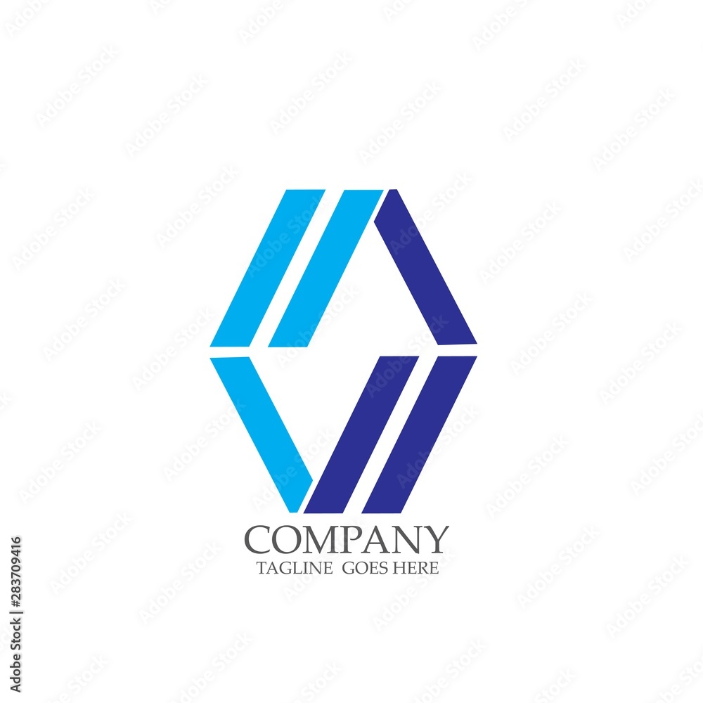 Abstract triangle logo company Abstract triangle logo company