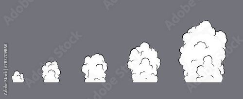 Fototapeta Naklejka Na Ścianę i Meble -  Smoke explosion animation. Smoke Animation. Explosion animation. Sprite sheet for game, cartoon or animation.