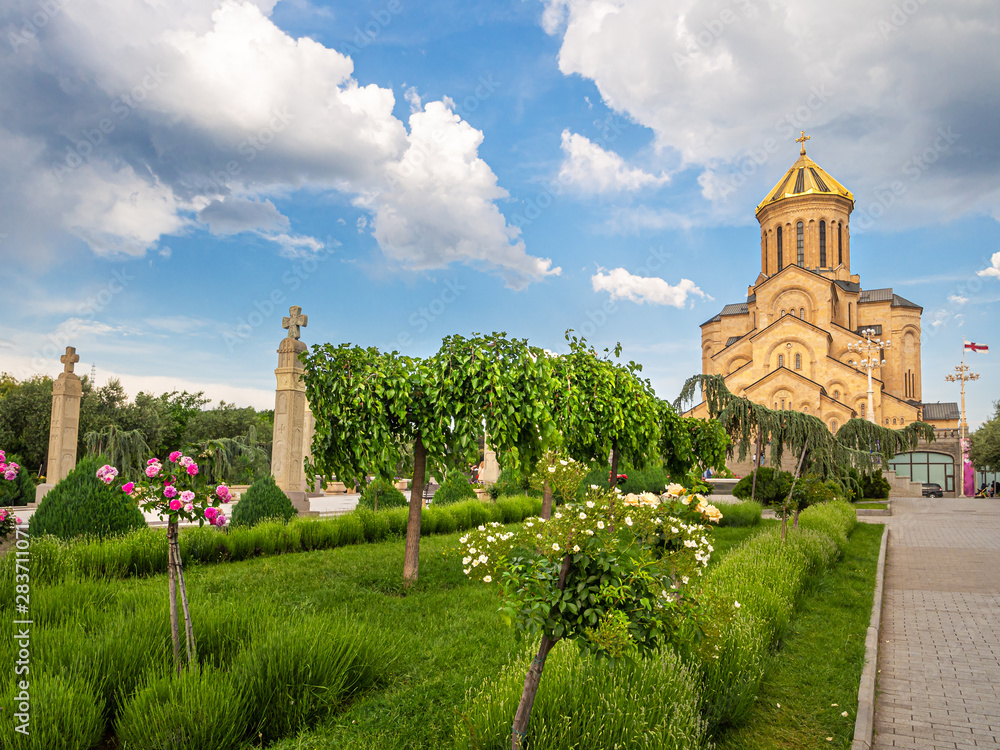 Tsminda Sameba cathedral in Tbilisi