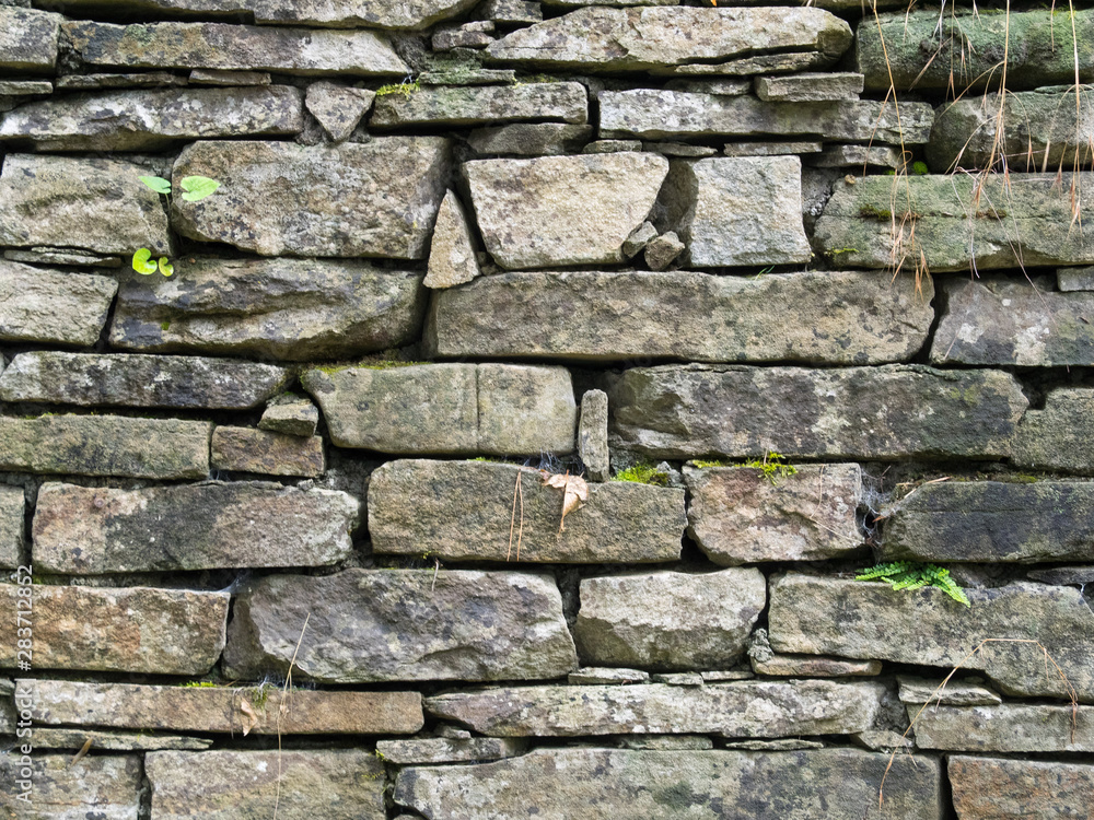 Old dry stone wall made with sandstones (pietra langa) Old dry stone wall made with sandstones (pietra langa)