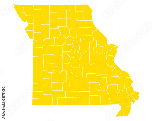Karte von Missouri