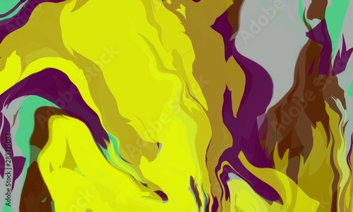 Marble ink colorful. abstract marble painting, can be used for fashion print, natural background or wallpaper. - Illustration © arinee