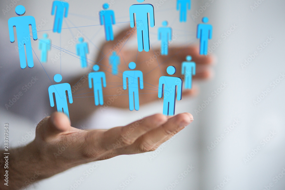 people together in a network people together in a network