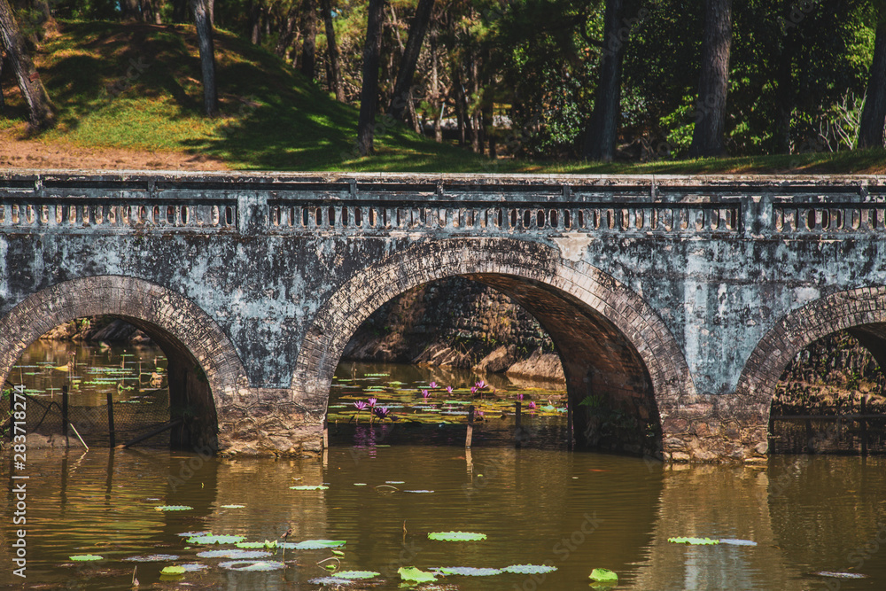 Fototapeta premium Hue imperial palace and Royal Tombs in Vietnam
