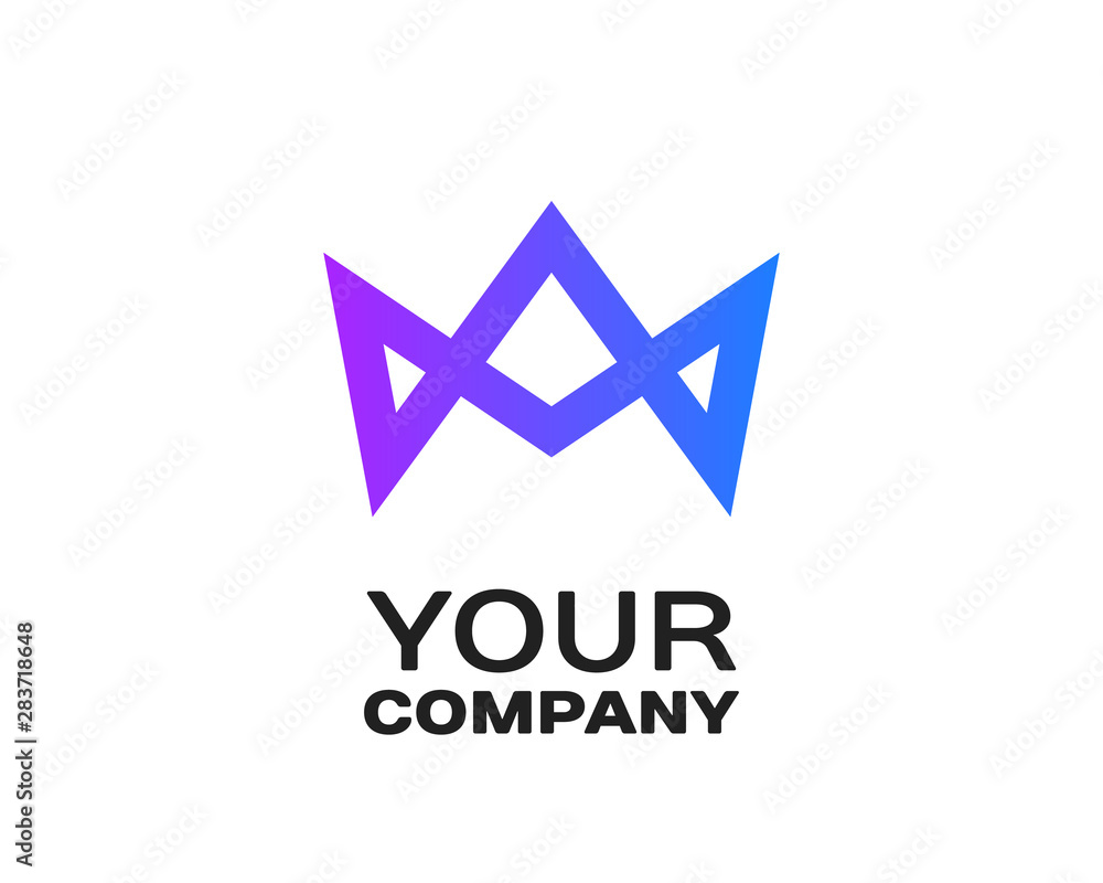 Fototapeta premium Crown Logo icon