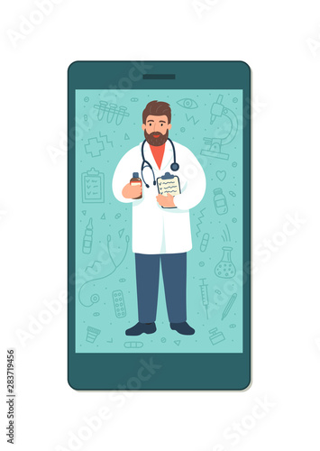 Online healthcare consultation. 