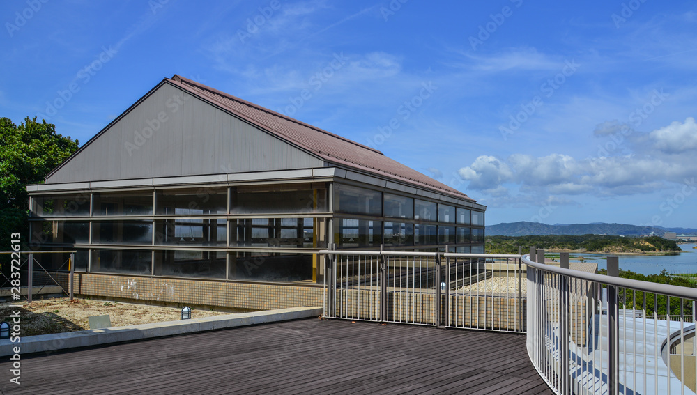 Outdoor of a luxury hotel near Ise Bay