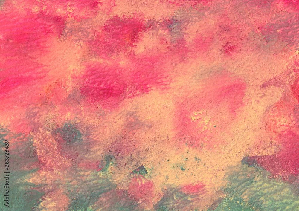 Abstract hand-made pattern, multi-colored background, imitation oil painting