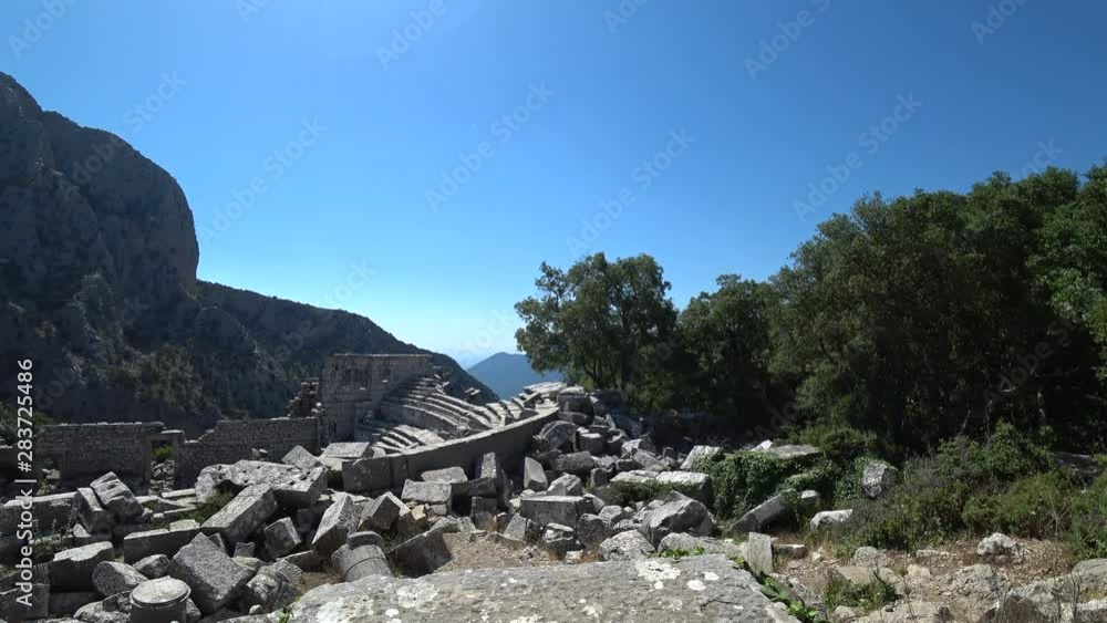 Termessos ancient city ruins Antalya Turkey Termessos ancient city ruins Antalya Turkey