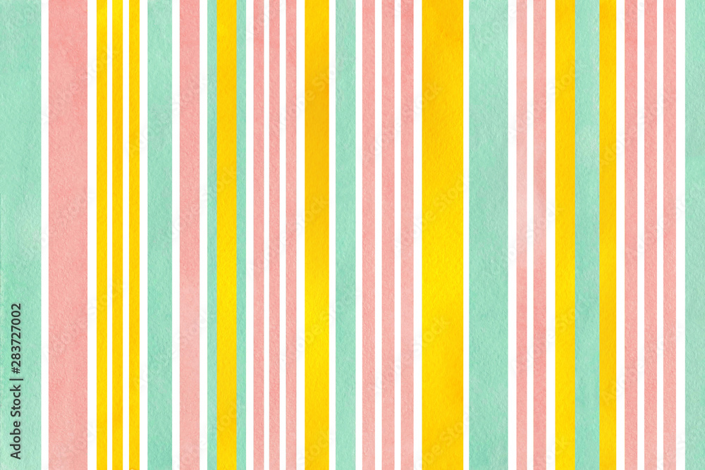 custom made wallpaper toronto digitalWatercolor striped background.
