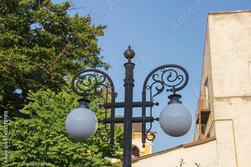 Tourist walk around the city. View of the city of Ivano-Frankivsk, the sights of the city.