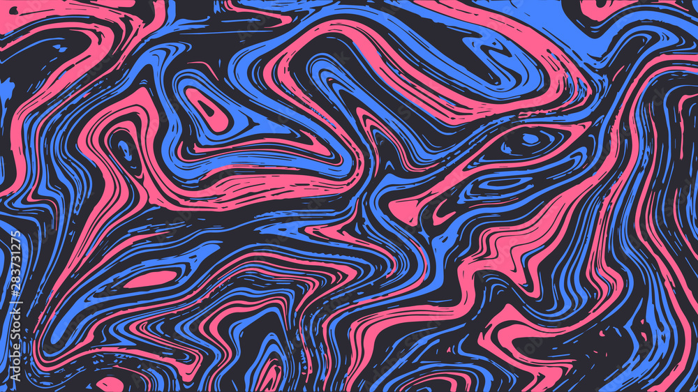 Abstract black, bright blue and pink horizontal marble background. Contrast wavy vector texture for software, ui design, web, apps wallpaper, banner Abstract black, bright blue and pink horizontal marble background. Contrast wavy vector texture for software, ui design, web, apps wallpaper, banner