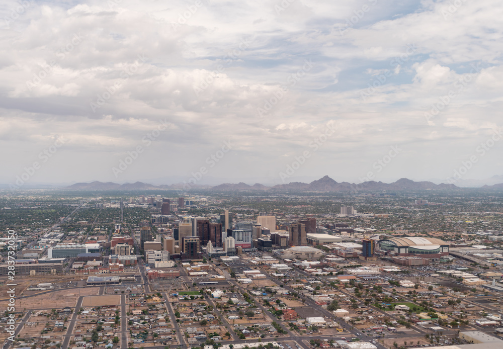 Aerial View Of Downtown Phoenix