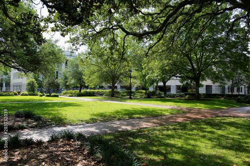 Obraz na płótnie View of Wright Square, Savannah Georgia
