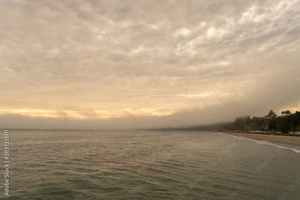 View of Dense Clouds Over West Coast Beach View of Dense Clouds Over West Coast Beach