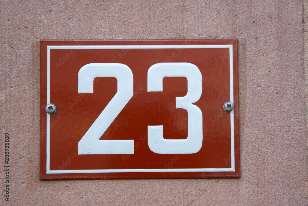 Red Number Twenty-Three