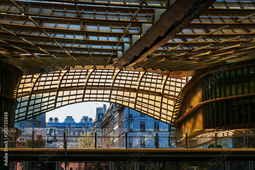 Photography PARIS, FRANCE - MARCH 31, 2019: Forum des Halles was the second most visited sho