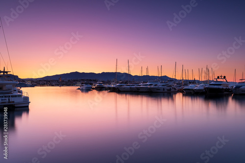 Morning colors in the Bay of Split