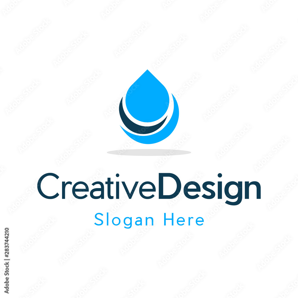 Drop of water vector logo design template. Clean water, filtration, Abstract blue water drop. Vector logo design template. Drop of water vector logo design template. Clean water, filtration, Abstract blue water drop. Vector logo design template.