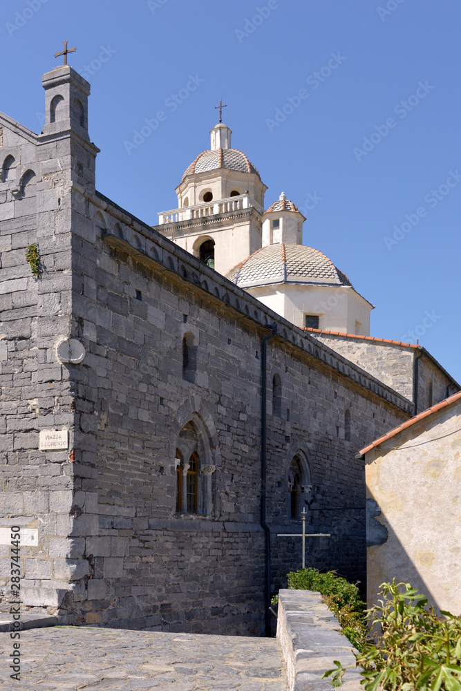 San Lorenzo church at Portovenere (or Porto Venere), is a town and commune located on the Ligurian coast of Italy in the province of La Spezia