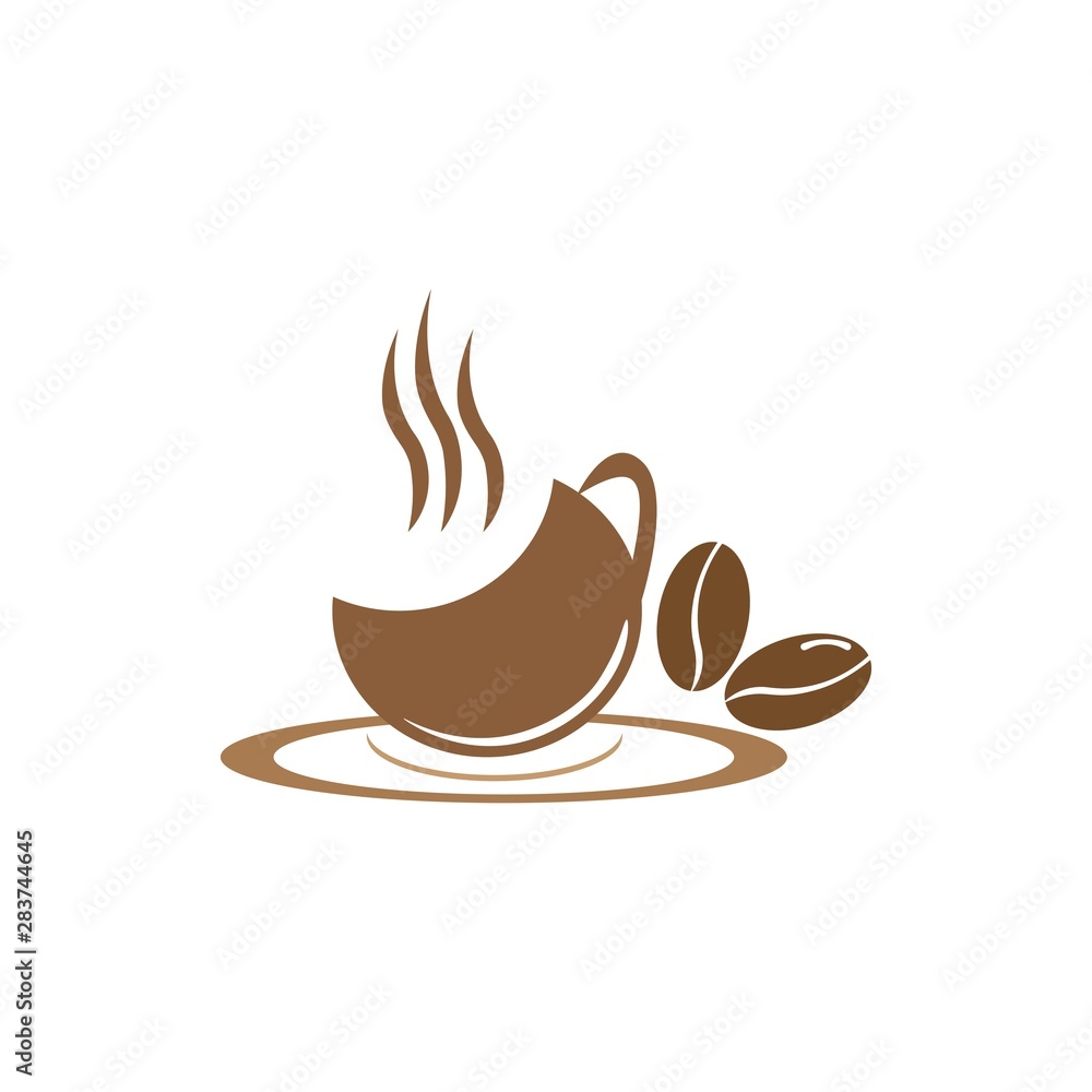 Obraz premium Coffee logo vector