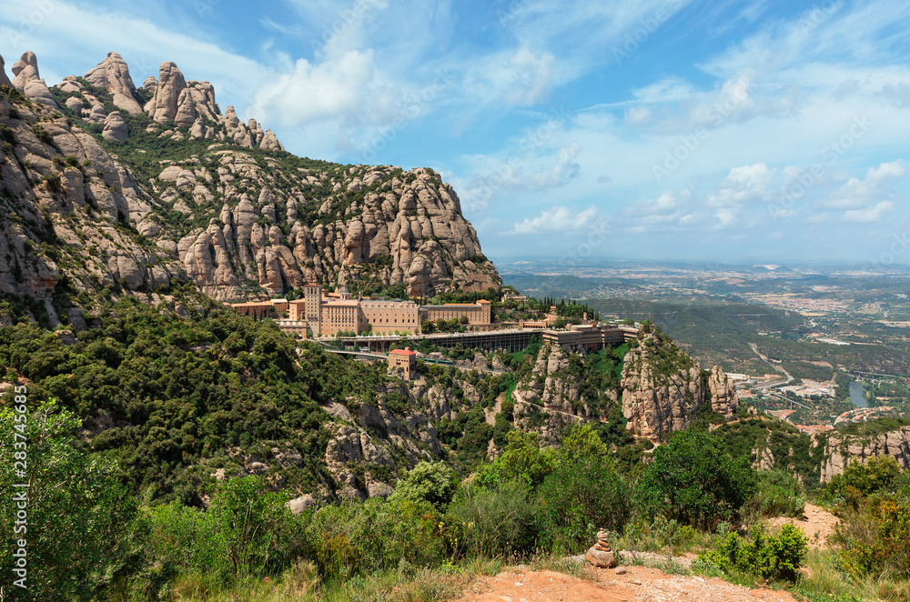 monastery in the mountains of Montserrat