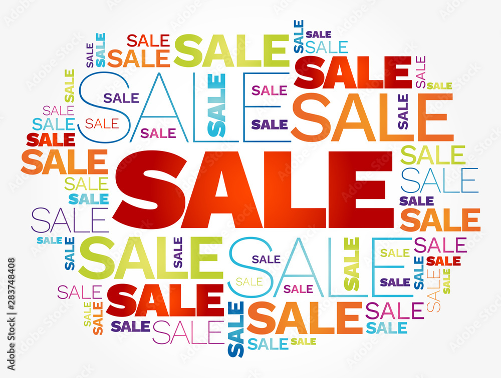 SALE word cloud business concept SALE word cloud business concept